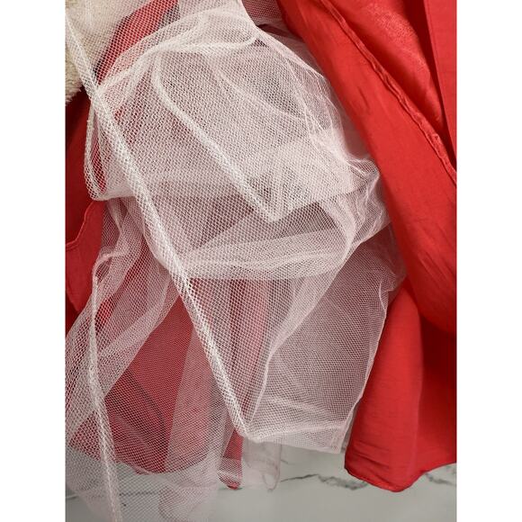 VTG Y2K Pink Empire Waist Open Back Formal Dress Gown Sz 6 USA Prom Wedding - Picture 3 of 9